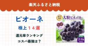 楽天ふるさと納税のピオーネ還元率まとめ