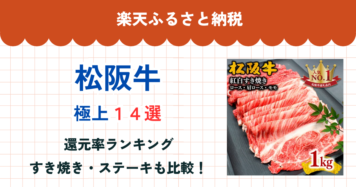楽天ふるさと納税の松阪牛還元率まとめ