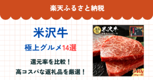 楽天ふるさと納税の米沢牛還元率まとめ