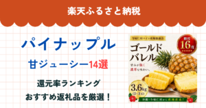 楽天ふるさと納税のパイナップル還元率ランキング
