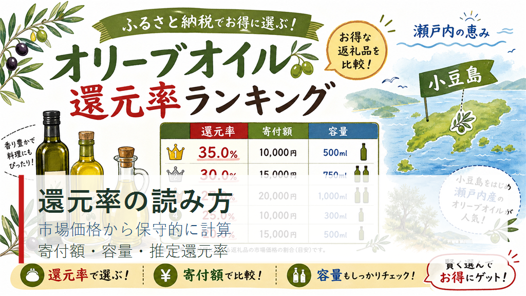 還元率は市場価格から保守的に読むの結論を示す手書き図解