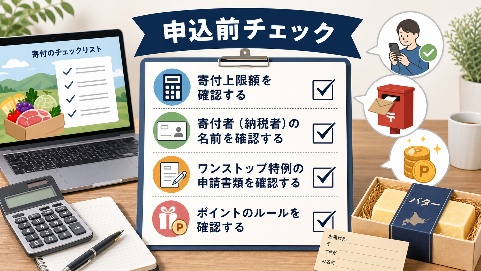 楽天ふるさと納税の注意点を先に確認するの結論を示す手書き図解